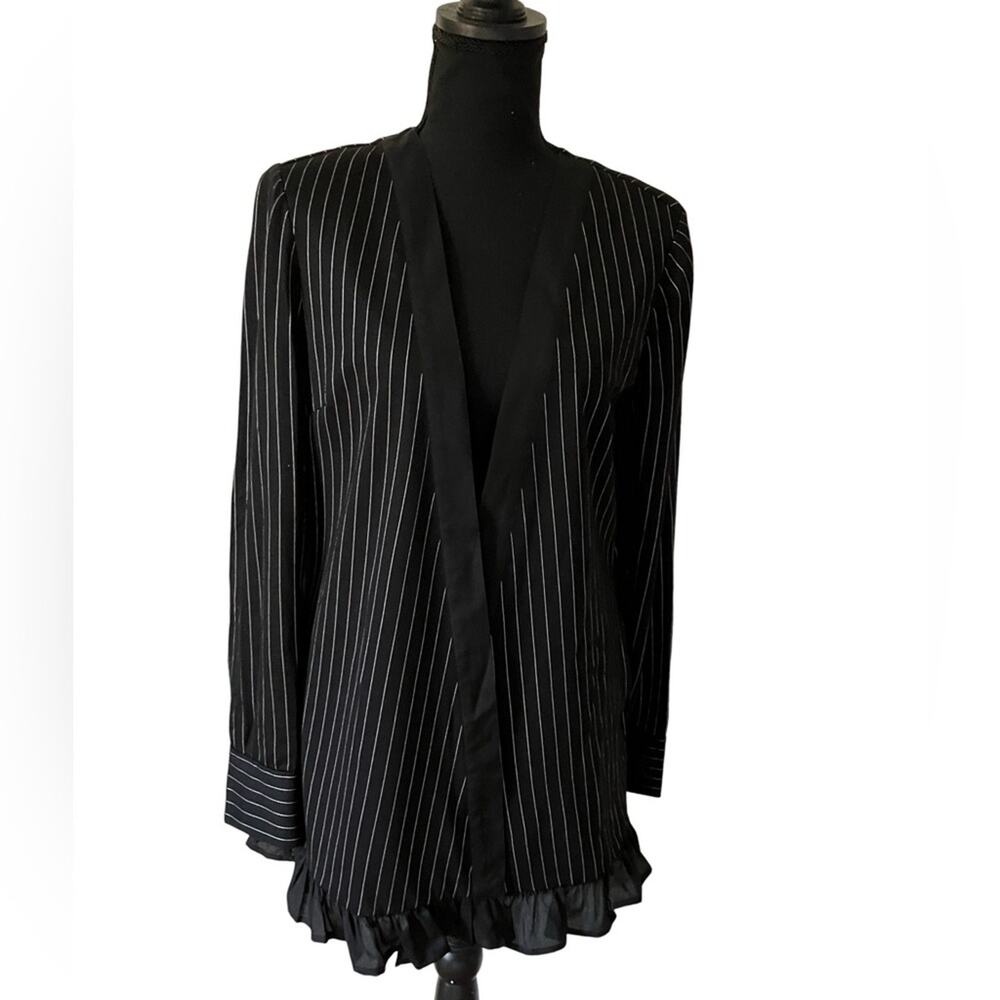 BCB Generation Black Pinstripe Blazer Size S